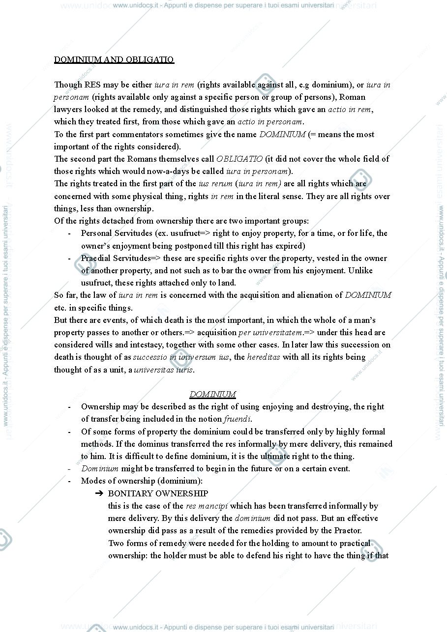 Anteprima pagina 2 — Roman law book summary 2019