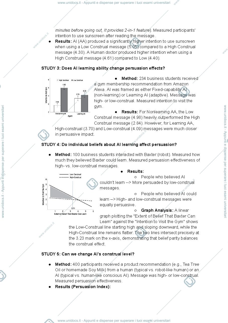 Notes and experimental studies - exam optimized — Principles of social ...