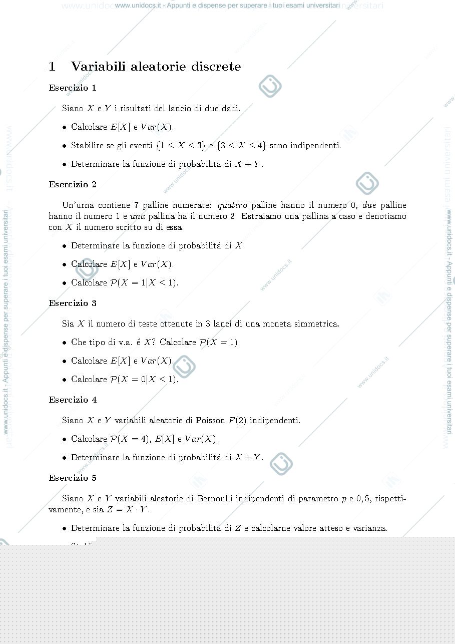 Anteprima pagina 1 — esercizi