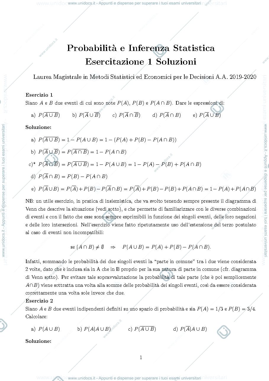 Anteprima pagina 1 — esercitazione 1