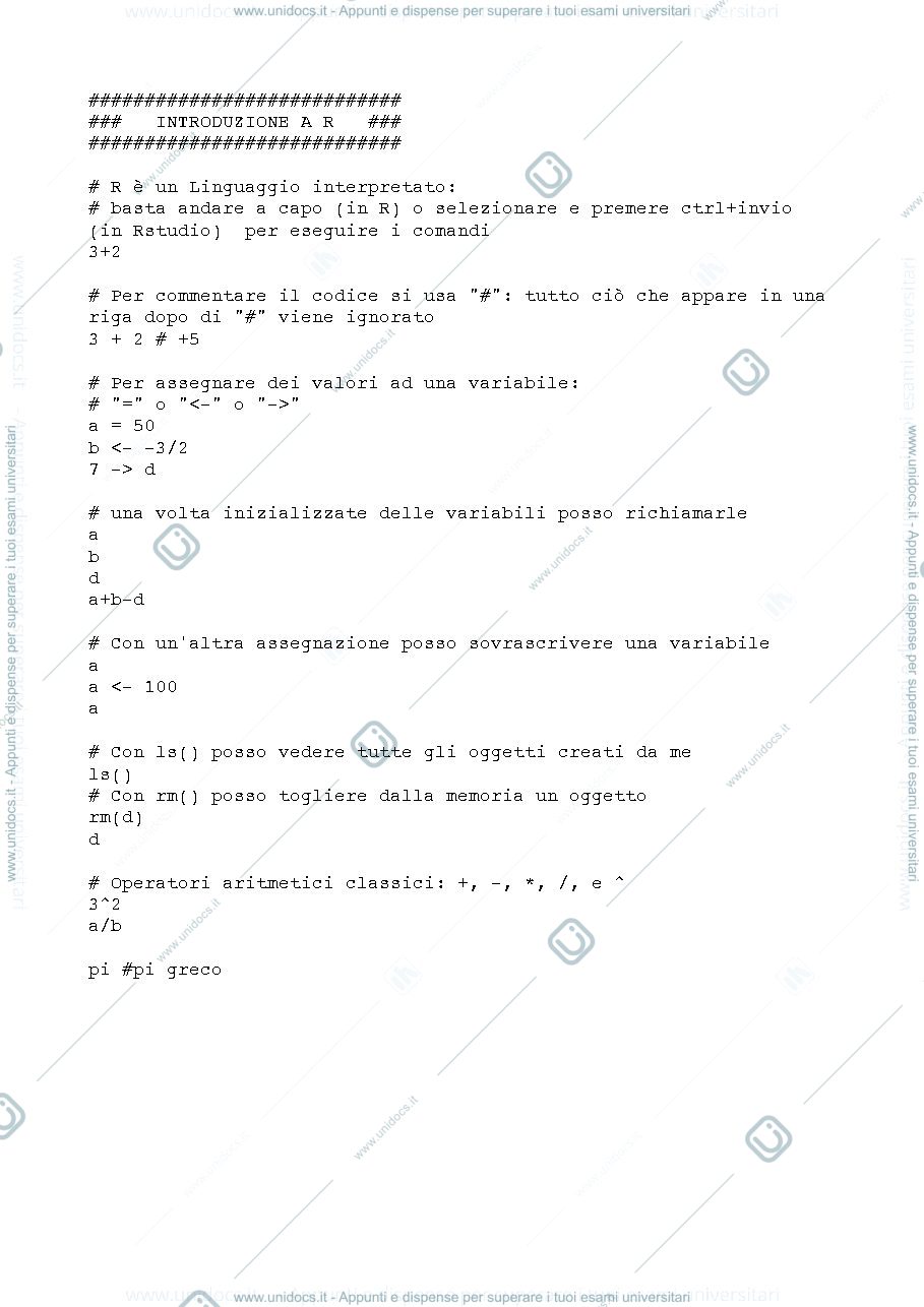 Anteprima pagina 1 — Probabilità con R