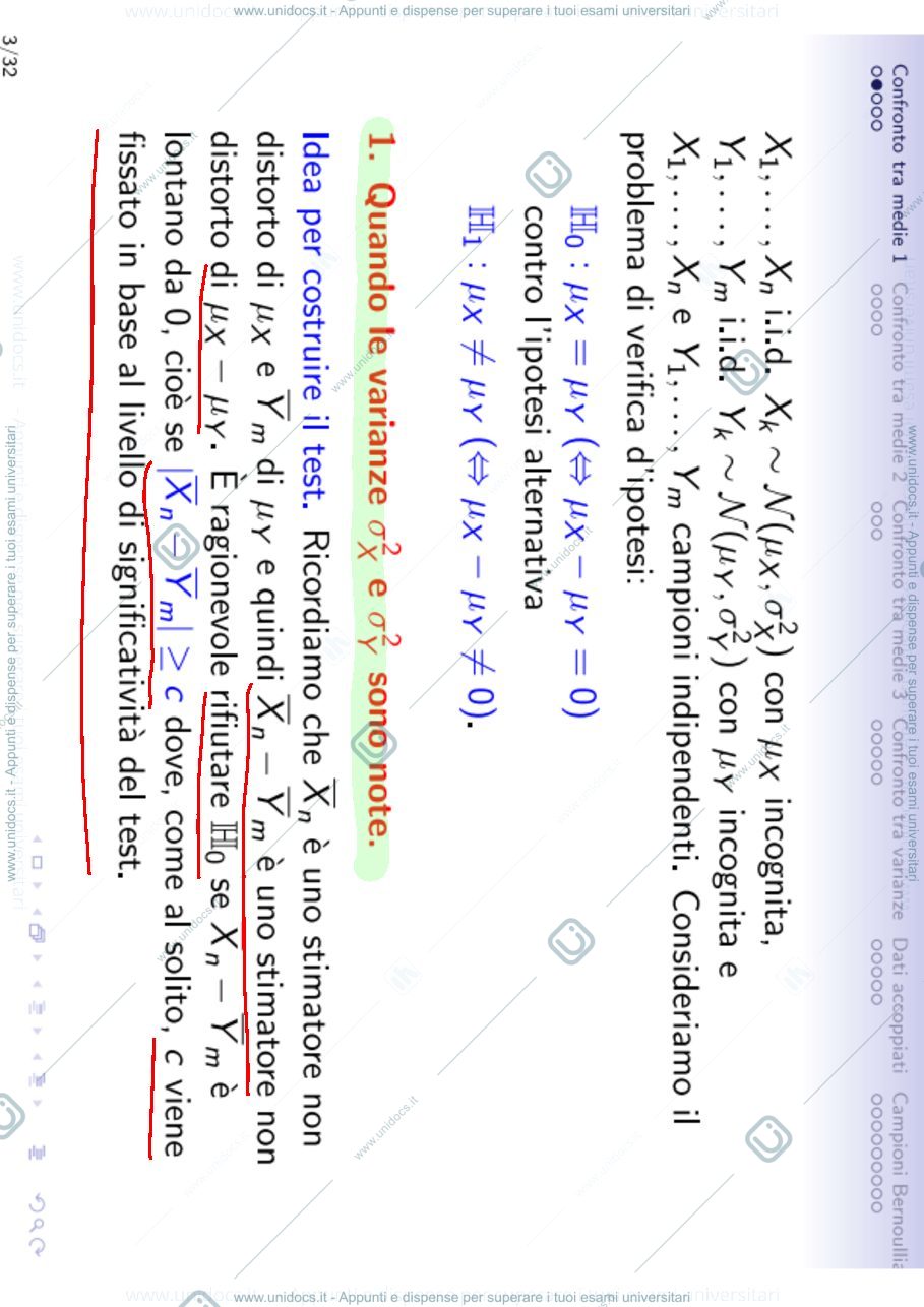 Anteprima pagina 3 — Lezione 24. Inferenza statistica parametrica-verifica d'ipotesi con due p lezioni prof : Ladelli