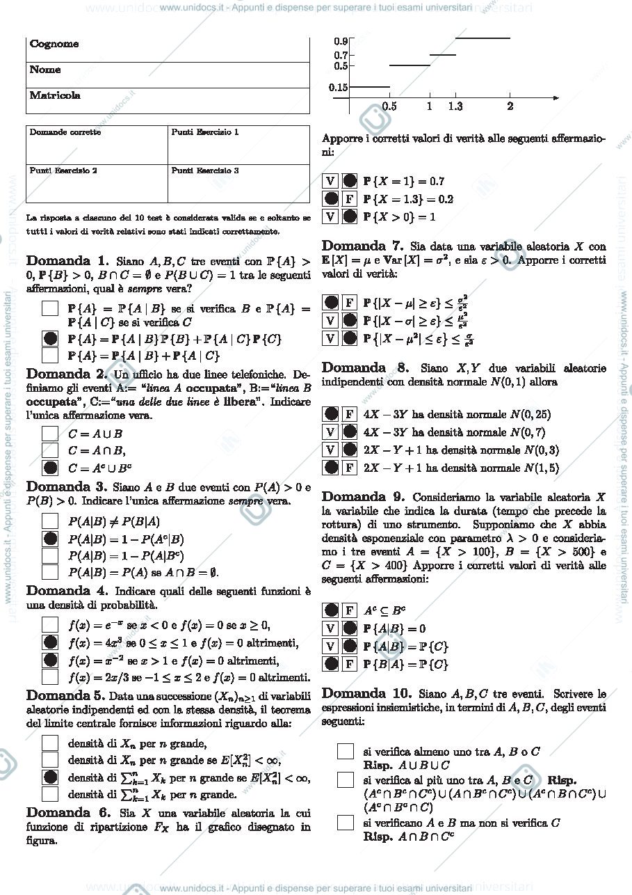 Anteprima pagina 1 — Temi d'esame prof: Ladelli