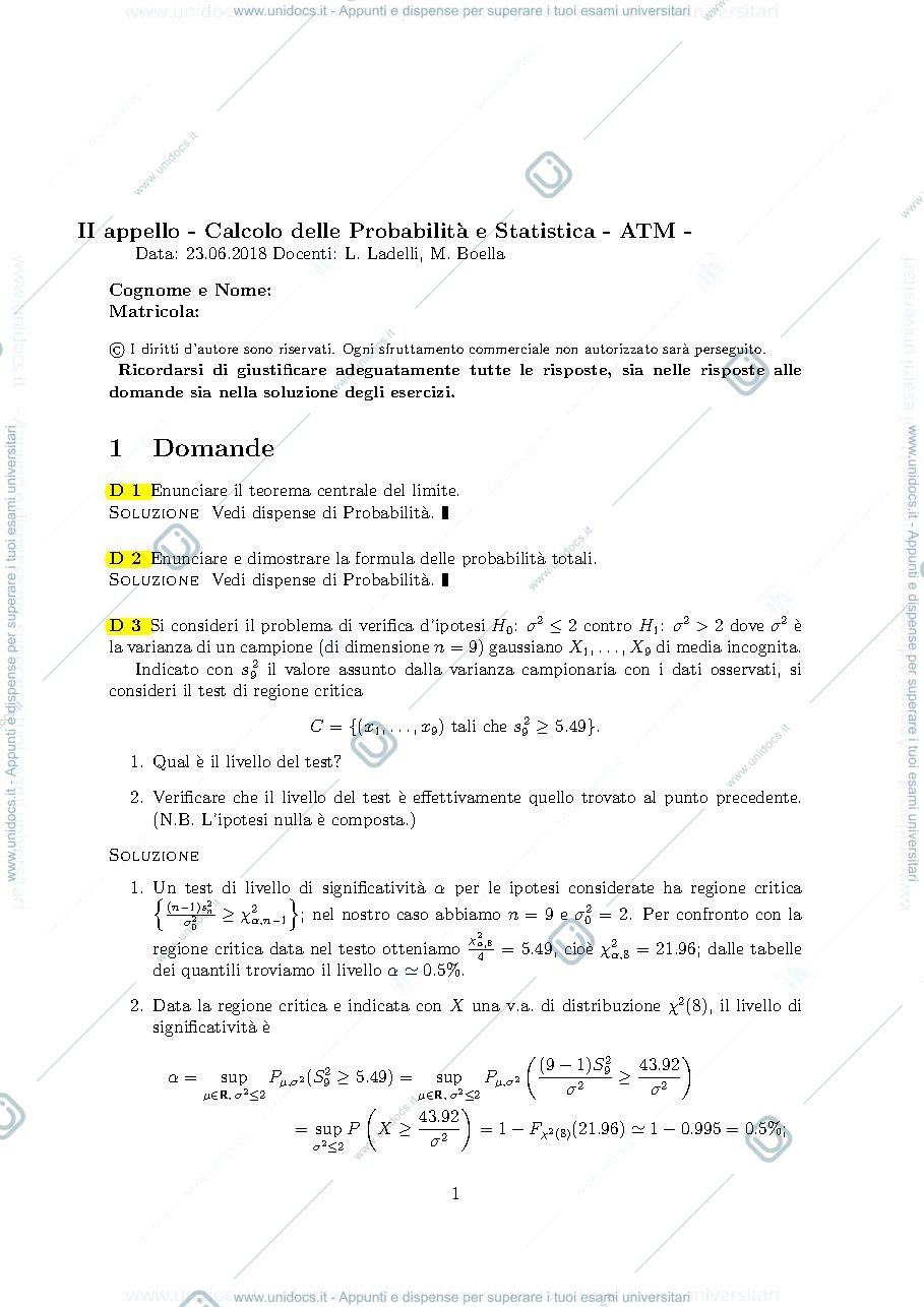 Anteprima pagina 1 — Temi d'esame prof: Ladelli