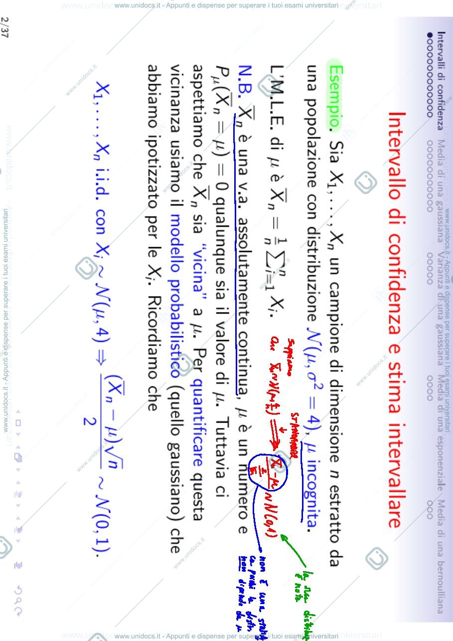 Anteprima pagina 2 — Lezione 21 - Inferenza statististica parametrica-intervalli di confidenza lezioni prof : Ladelli