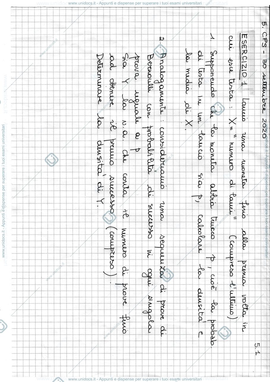 Anteprima pagina 1 — Lezione 5 - 30 settembre 2020 lezioni prof: Ladelli