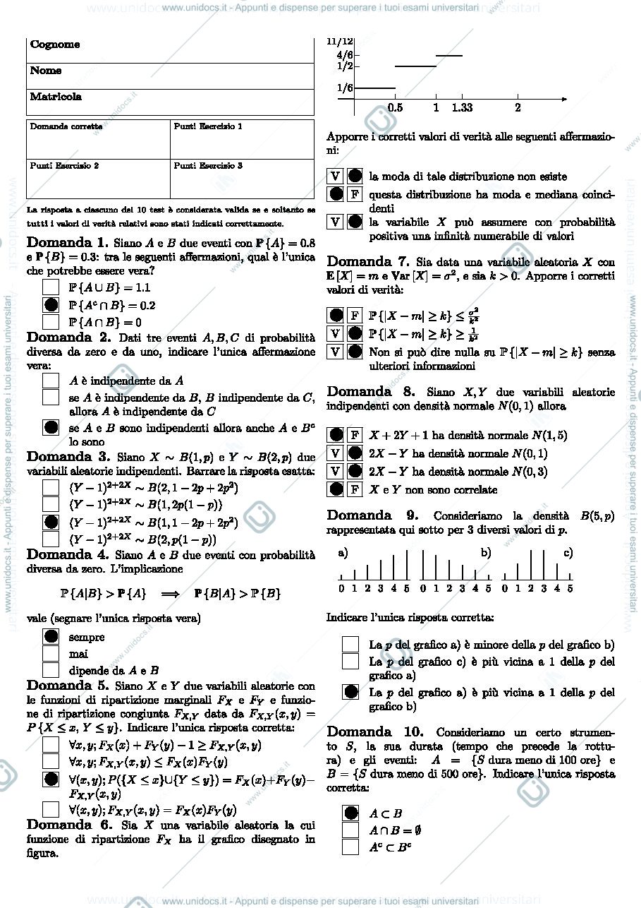 Anteprima pagina 1 — Temi d'esame prof: Ladelli