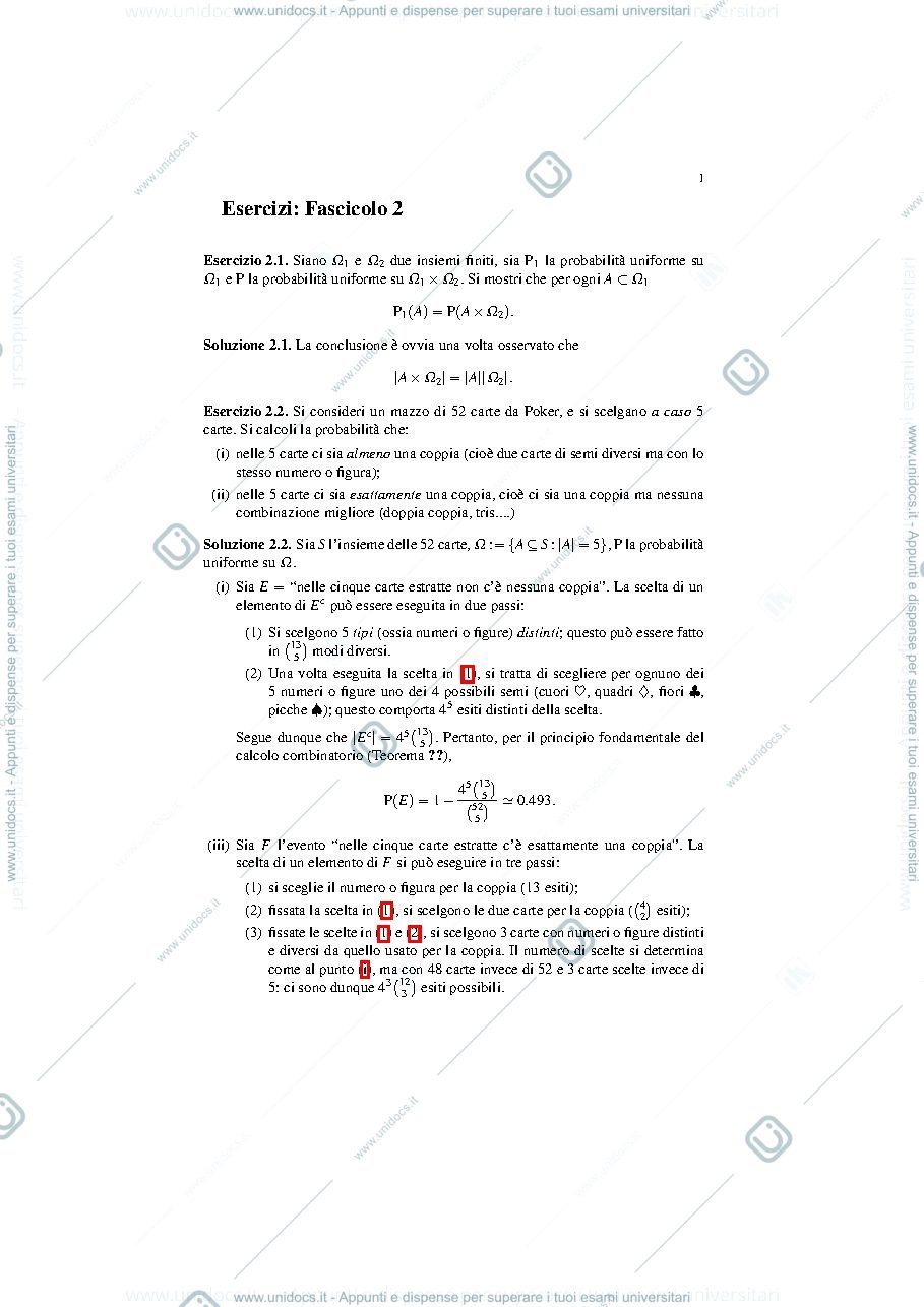 Anteprima pagina 4 — Esercizi settimanali con soluzioni
