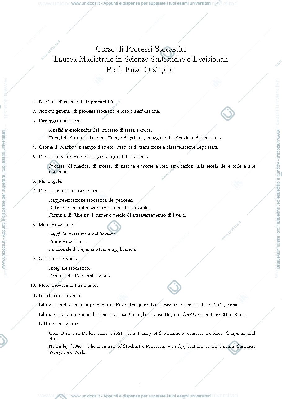 Anteprima pagina 1 — programma