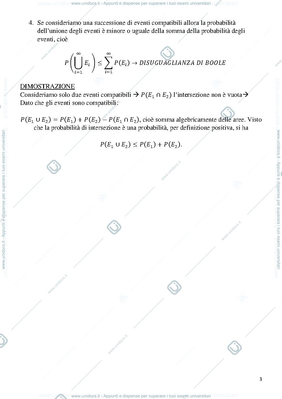 Anteprima pagina 3 — Dispensa Probabilità e processi stocastici