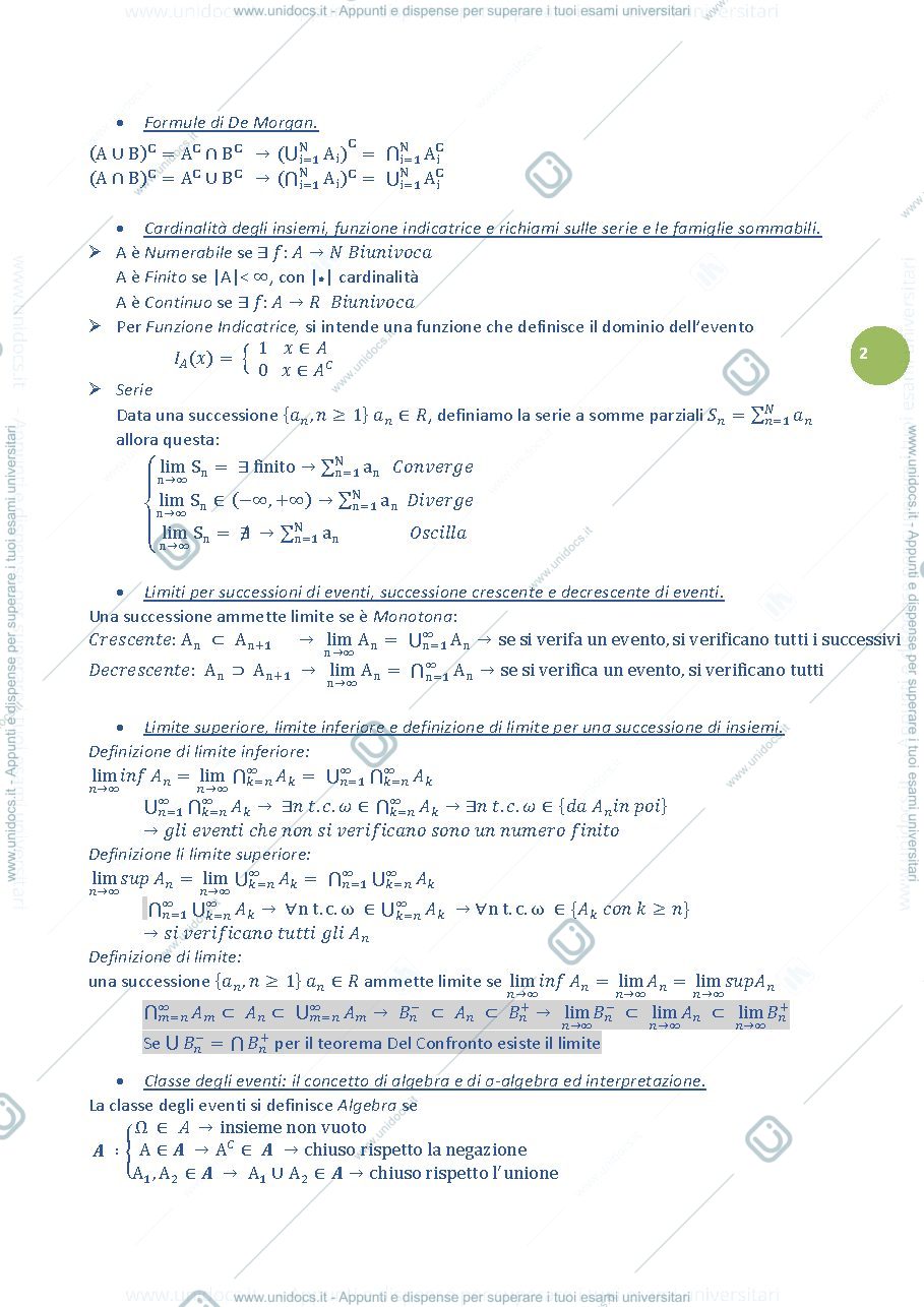 Anteprima pagina 2 — probabilità 