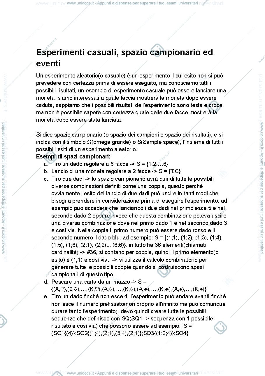 Anteprima pagina 3 — Teoria della probabilità