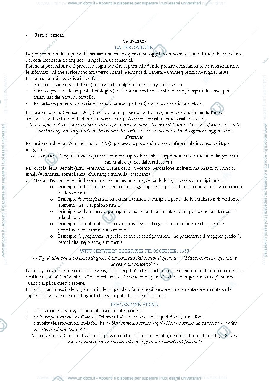 Anteprima pagina 2 — Processi cognitivi