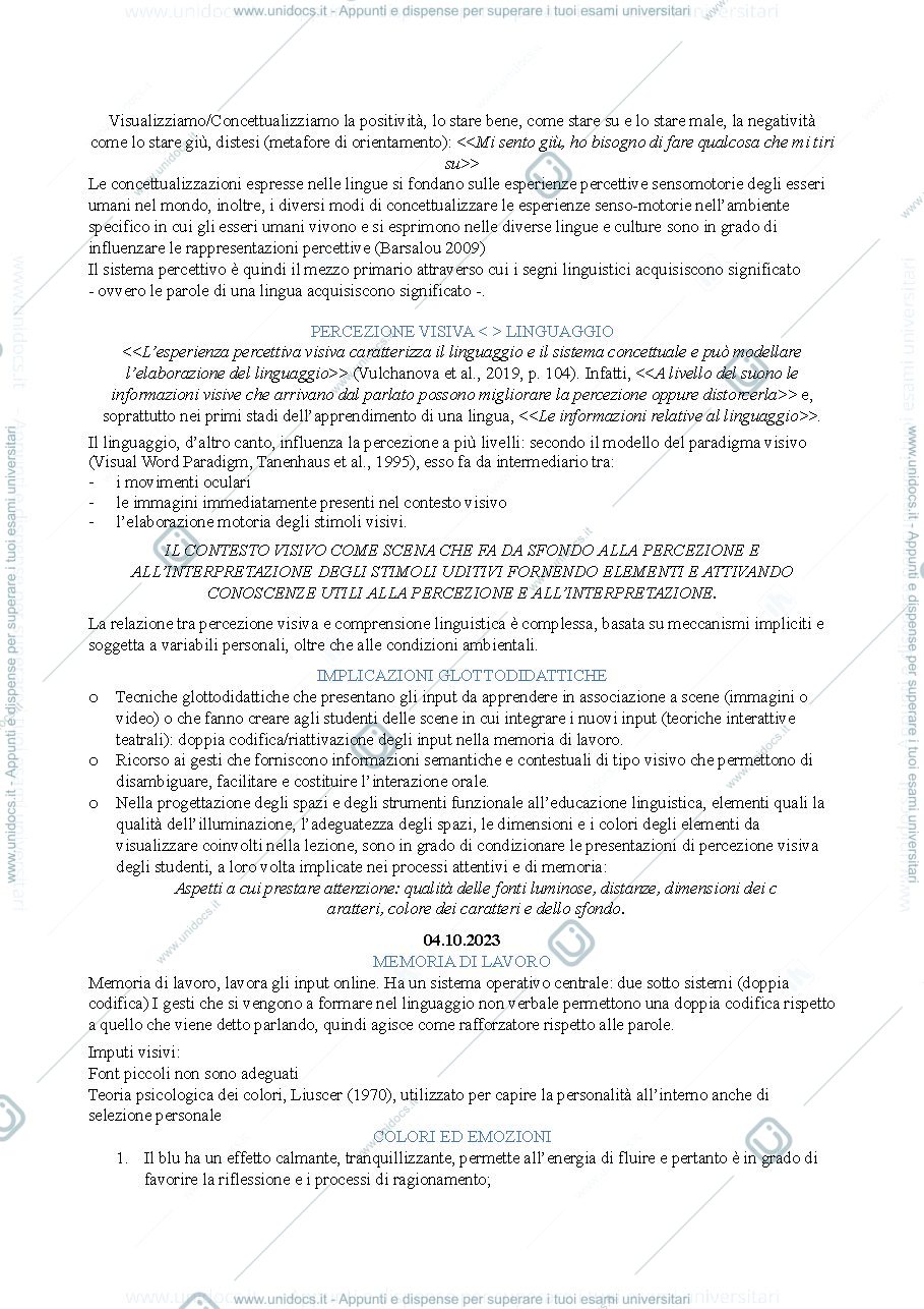 Anteprima pagina 3 — Processi cognitivi