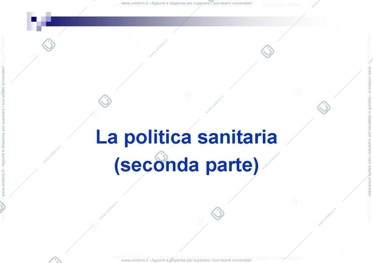 Anteprima pagina 3 — LA POLITICA SANITARIA