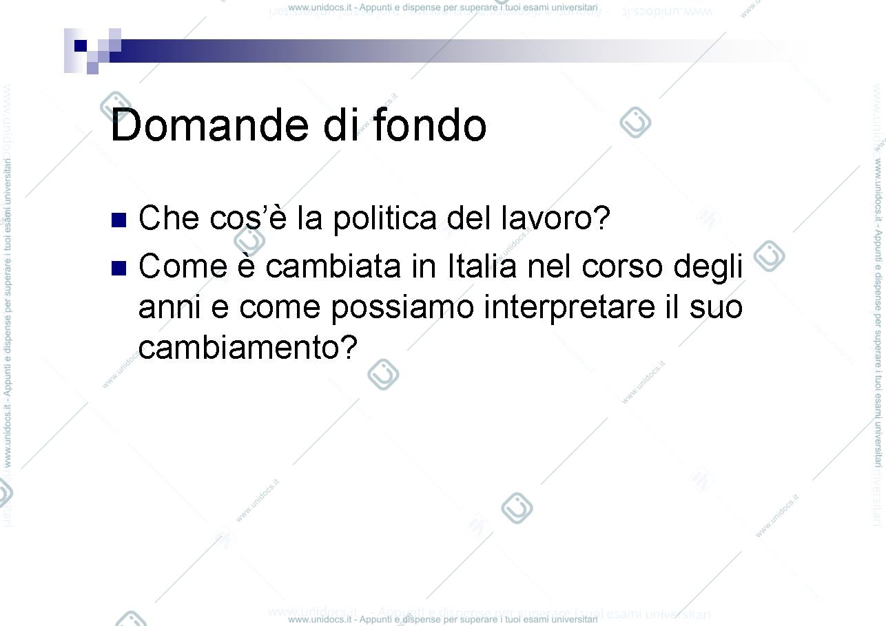 Anteprima pagina 4 — LA POLITICA DEL LAVORO