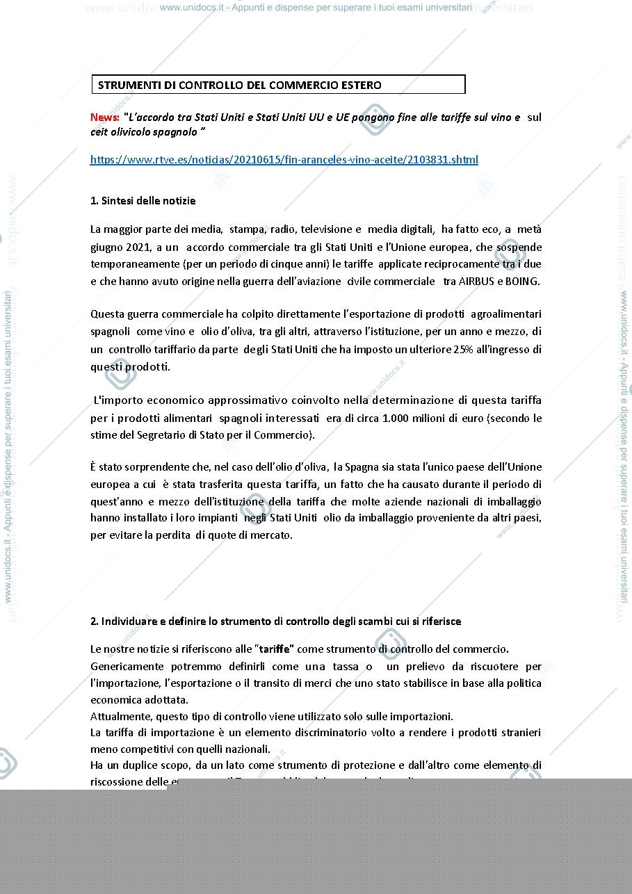 Anteprima pagina 1 — controllo di mercato