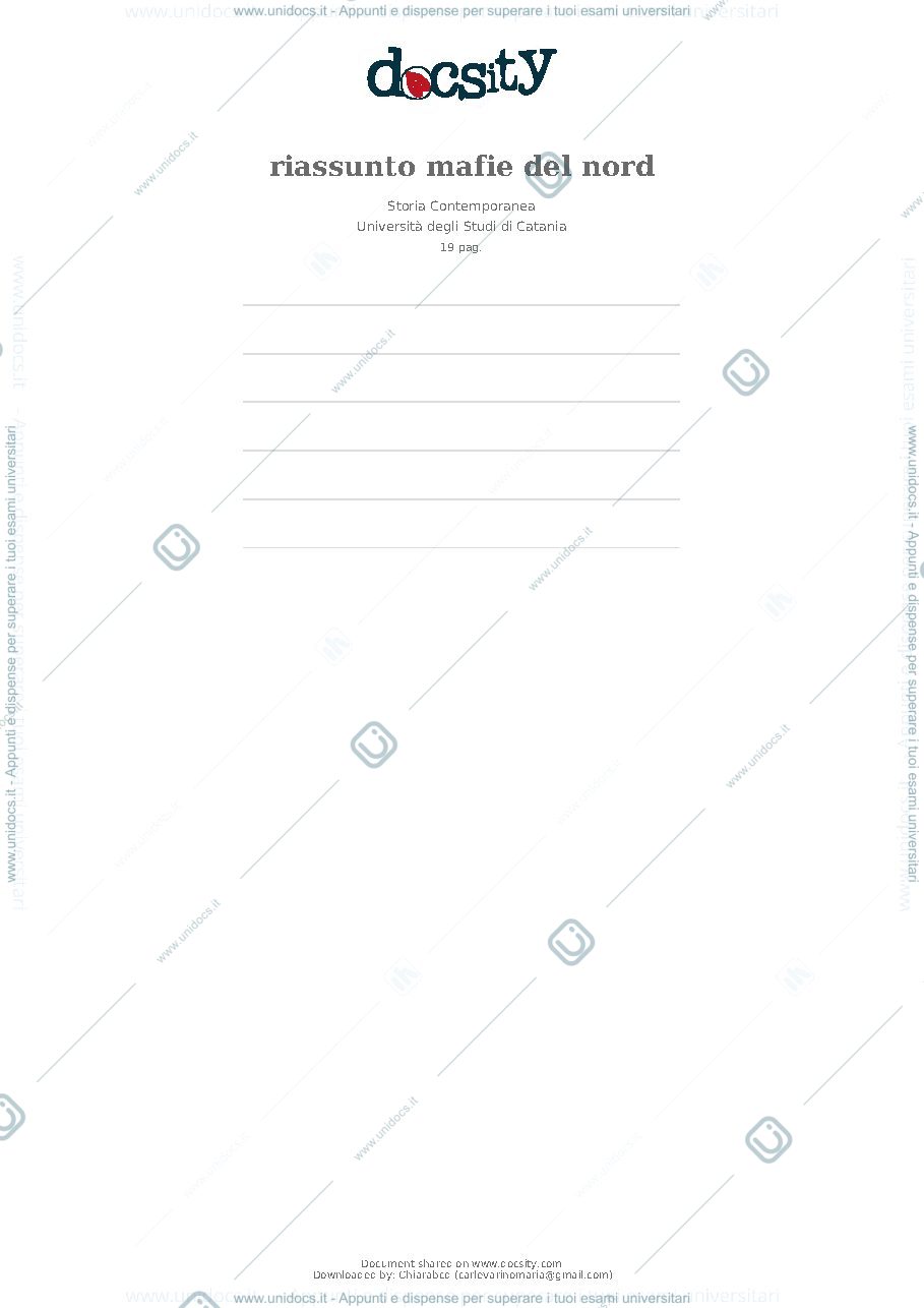 Anteprima pagina 1 — RIASSUNTO SCIARRONE