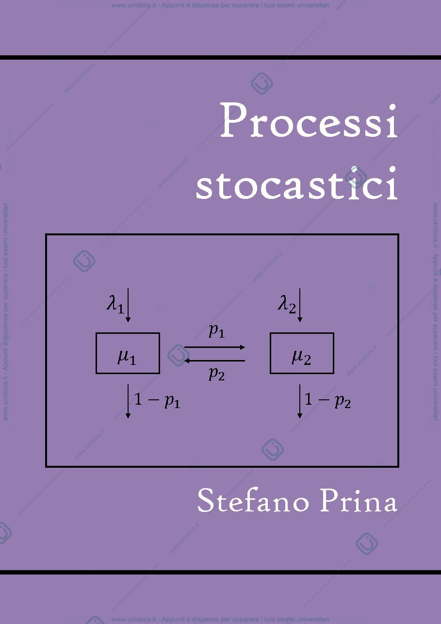 Anteprima pagina 1 — processi stocastici