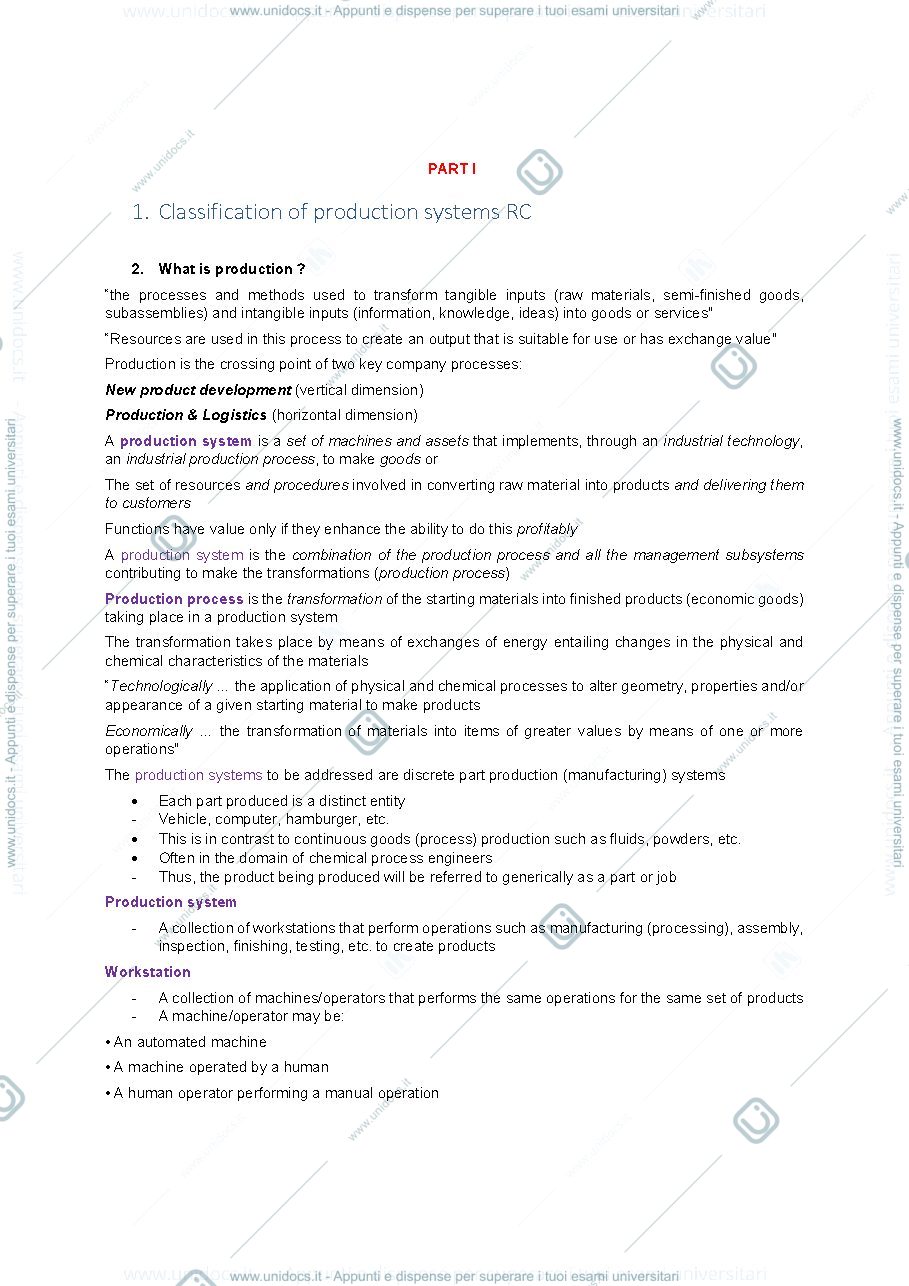 Anteprima pagina 1 — Production management notes Cigolini