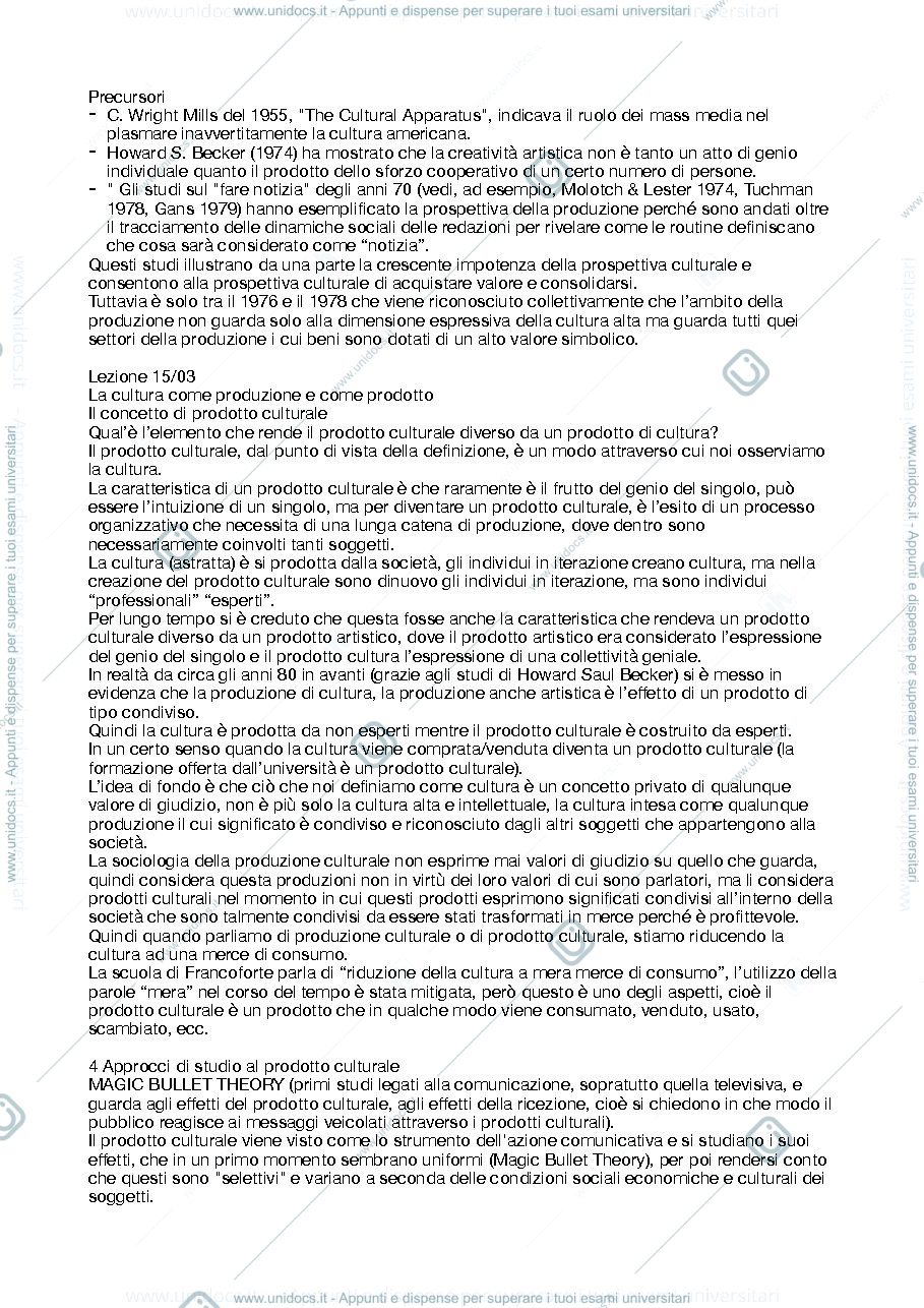 Anteprima pagina 3 — Produzione culturale