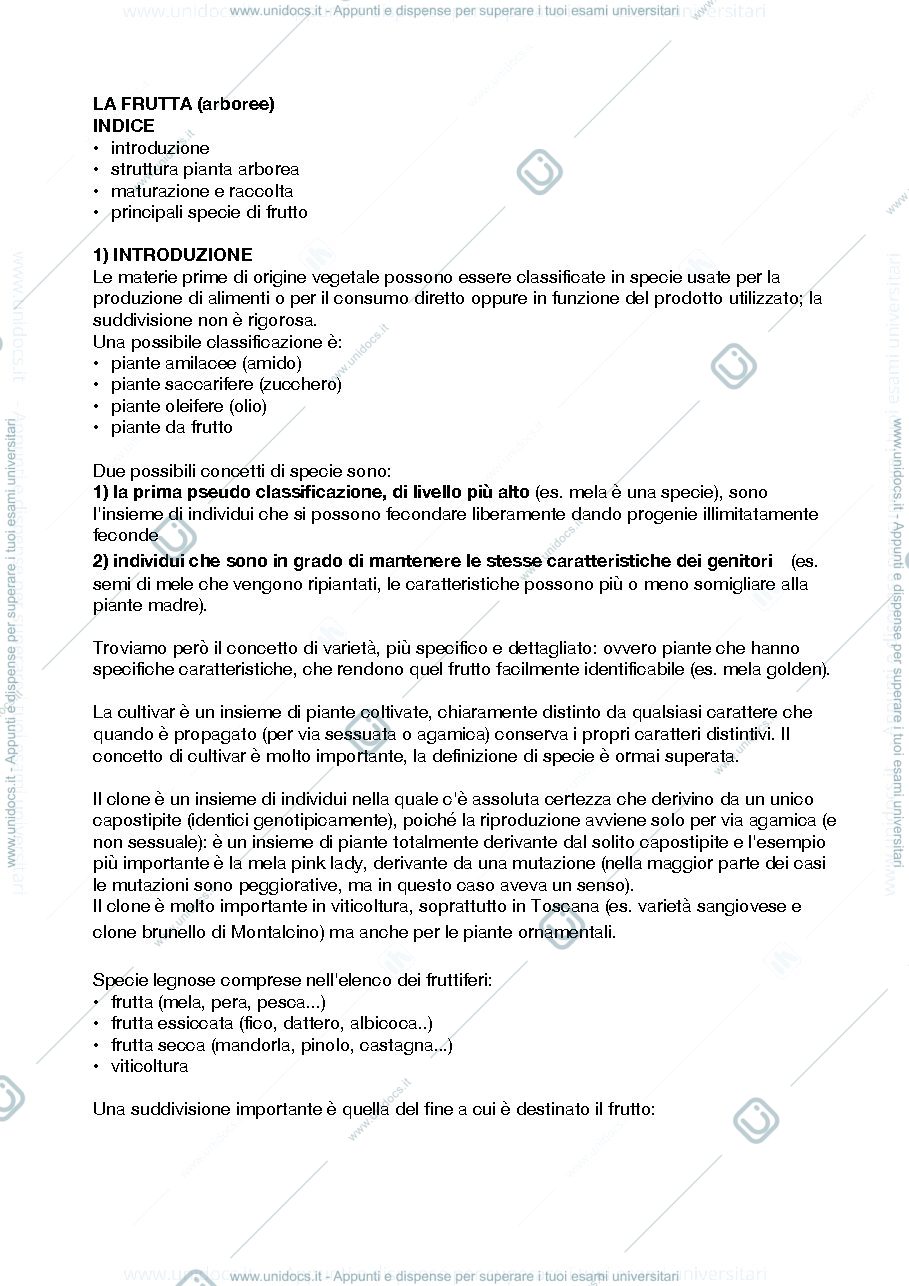 Anteprima pagina 1 — Appunti produzioni vegetali