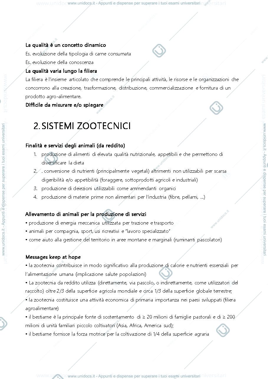 Anteprima pagina 3 — Riassunto produzioni animali