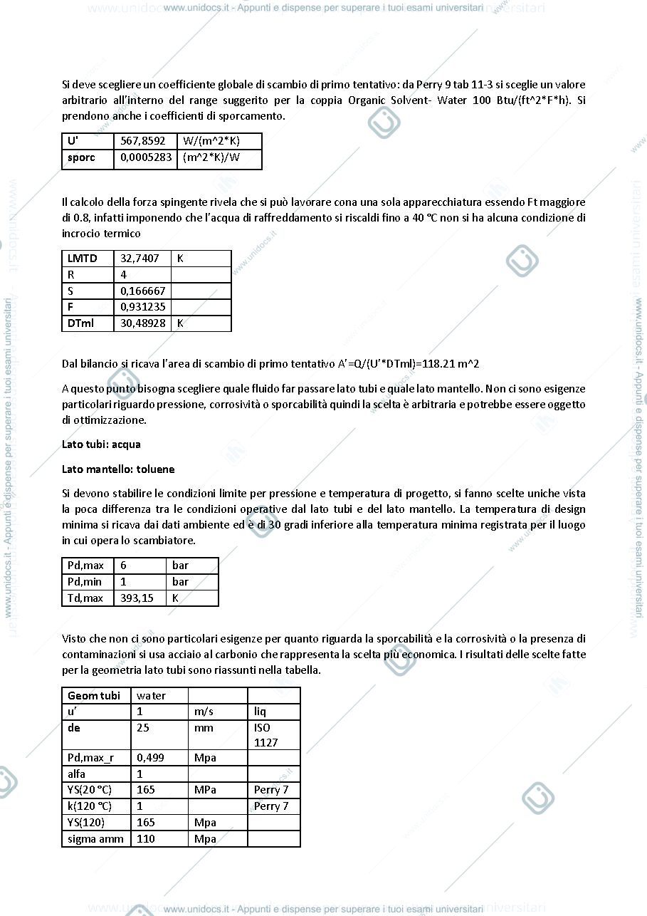Anteprima pagina 2 — Scambiatore acqua toluene