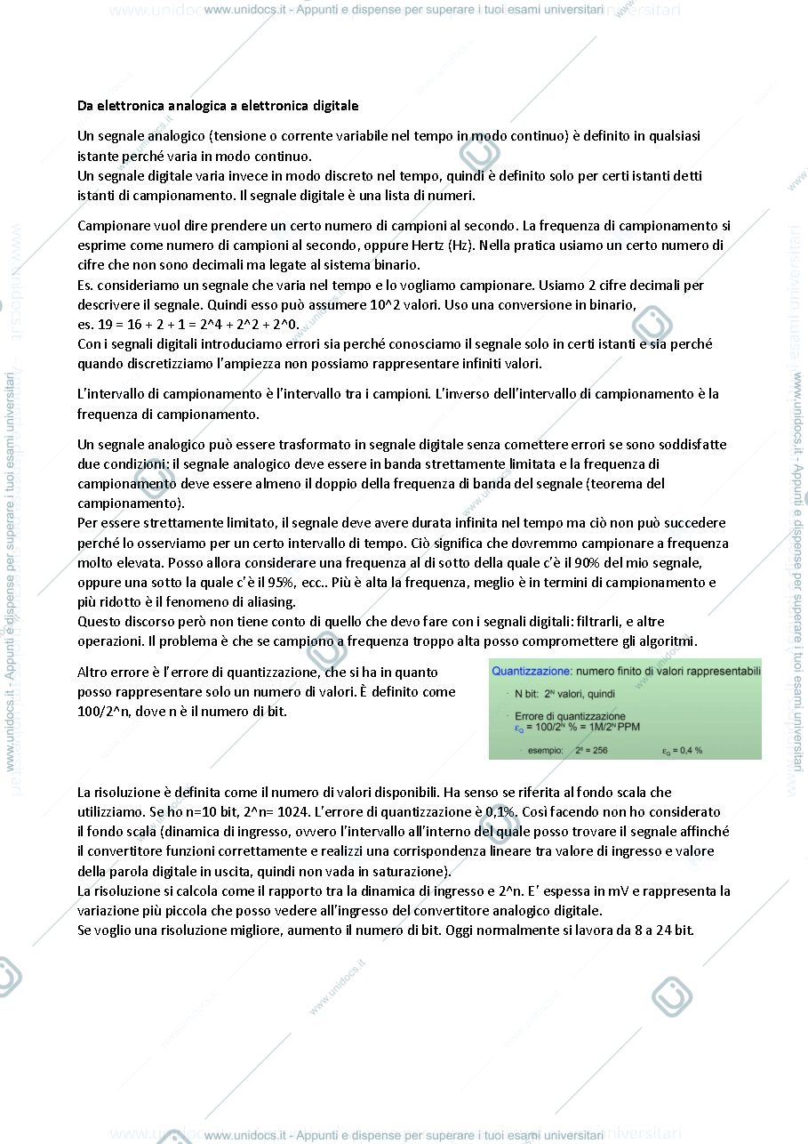 Anteprima pagina 3 — Appunti del corso di Progettazione di dispositivi biomedici programmabili
