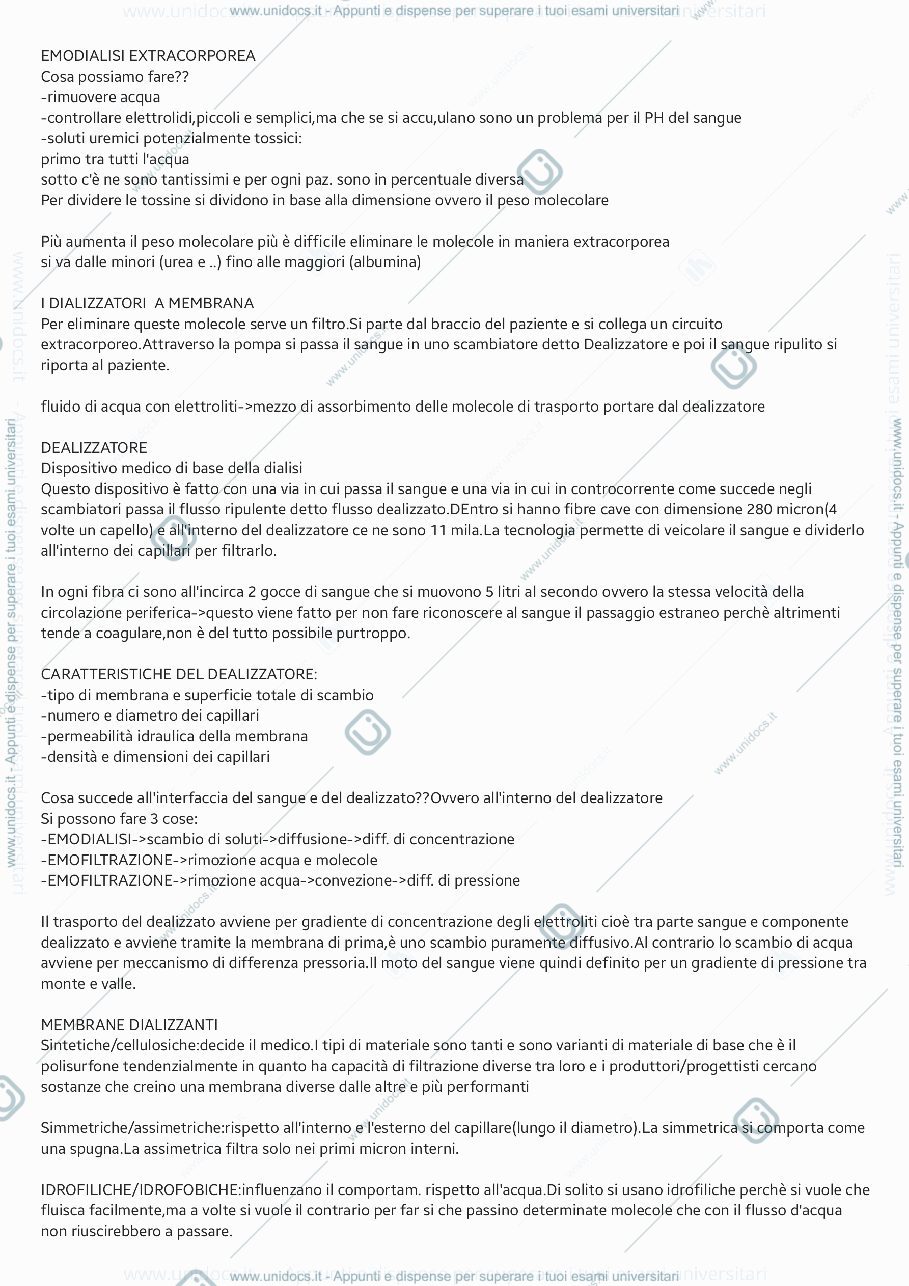 Anteprima pagina 2 — Appunti sul seminario della dialisi