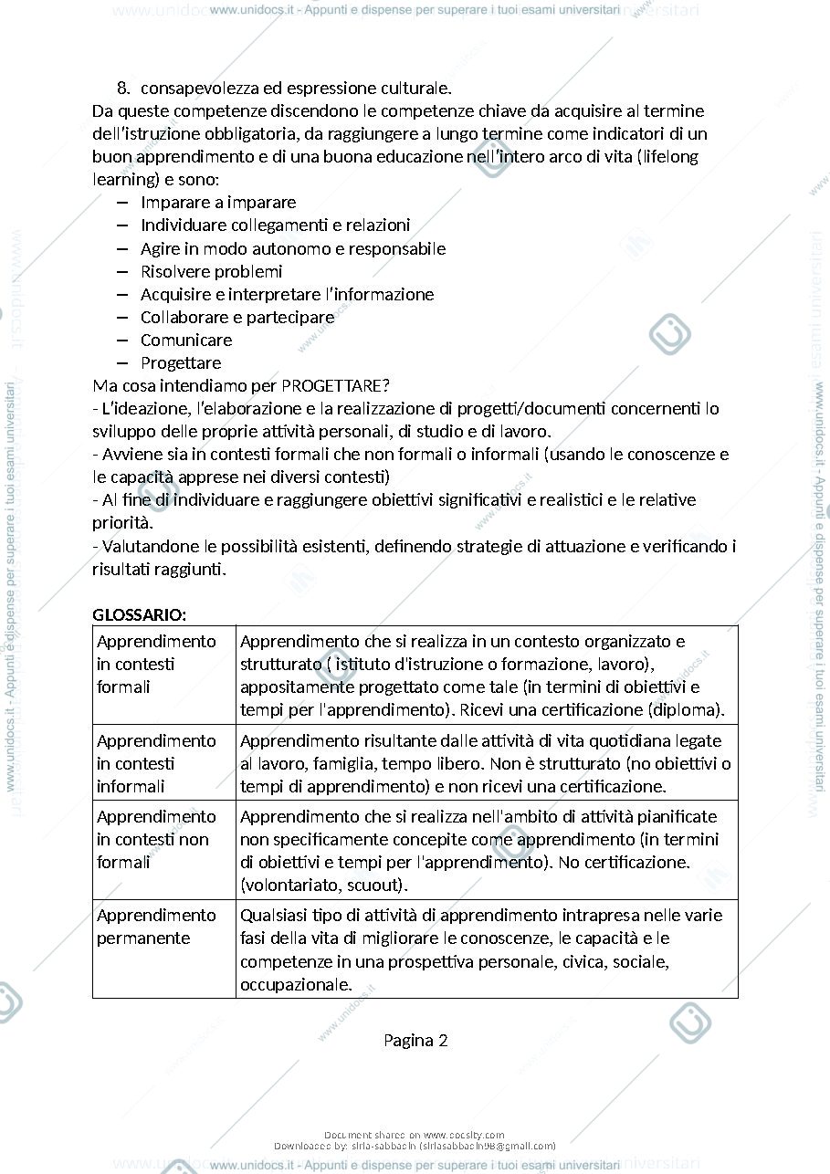 Anteprima pagina 3 — Metodologia della progettazione educativa