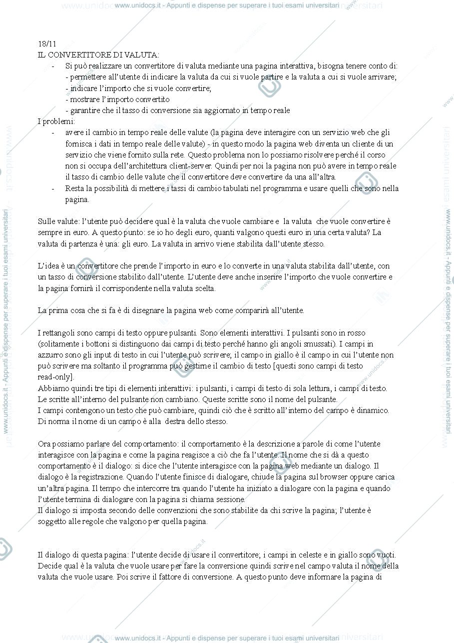 Anteprima pagina 1 — Appunti di programmazione