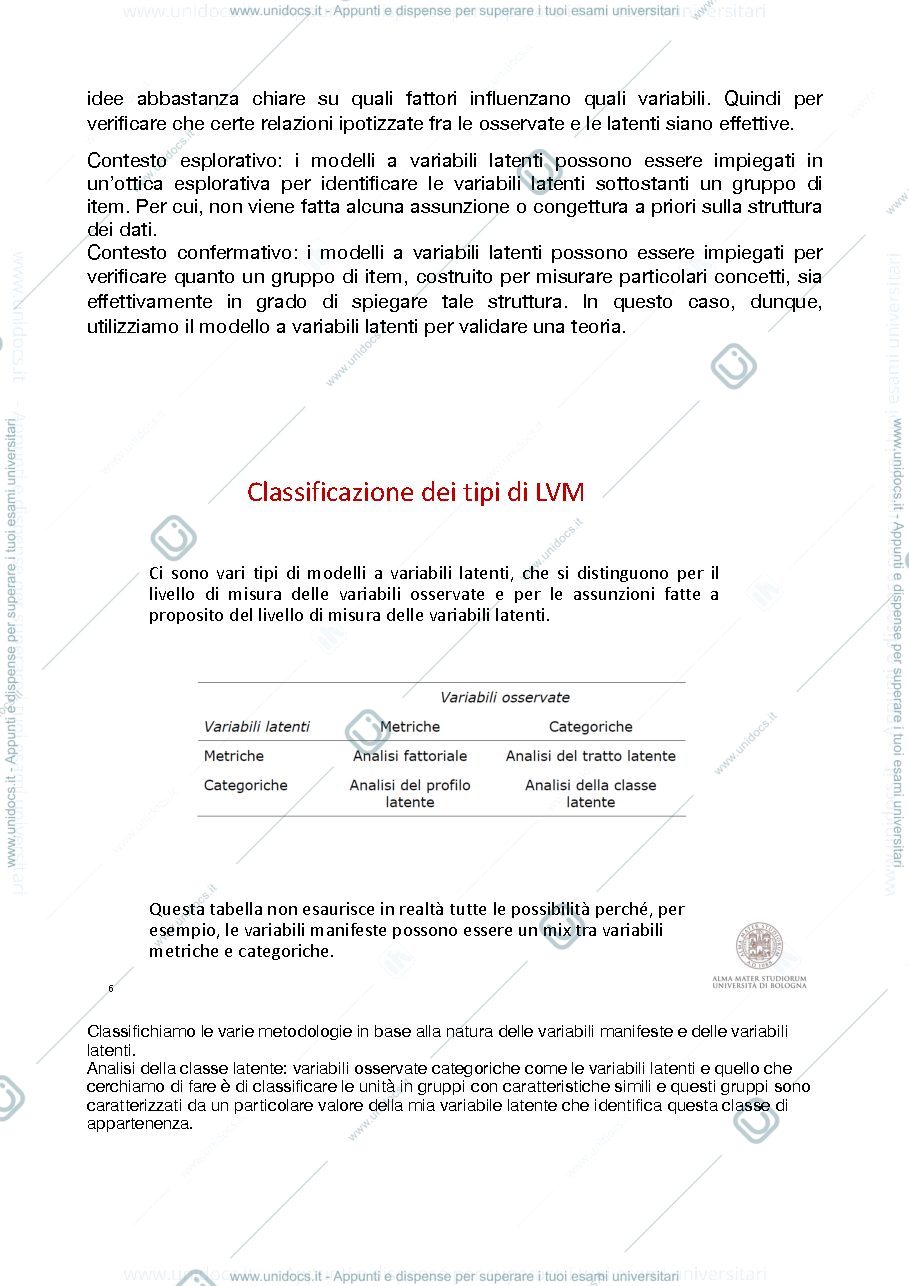 Anteprima pagina 3 — Analisi fattoriale