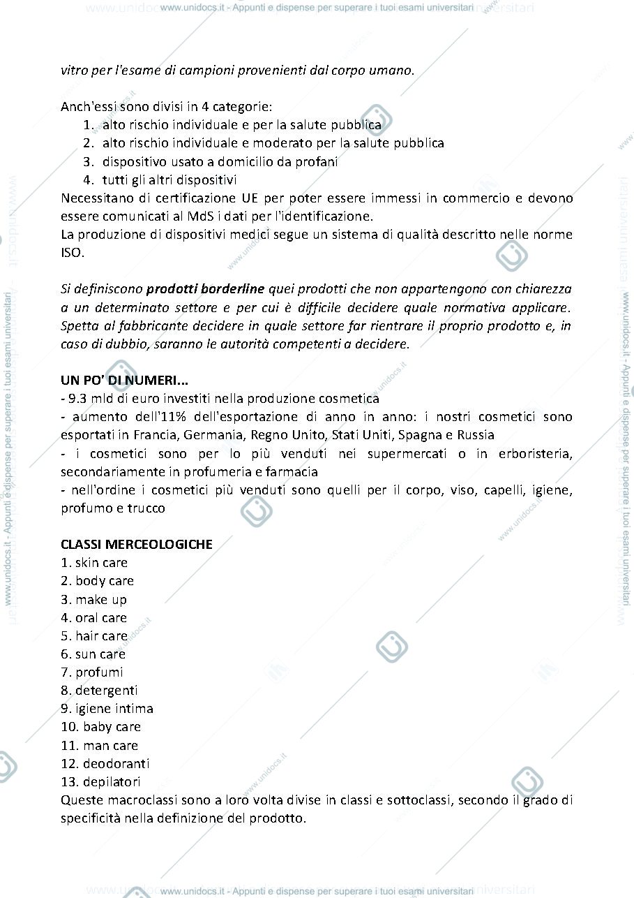 Anteprima pagina 3 — Dispense di Cosmetica e normativa - CTF