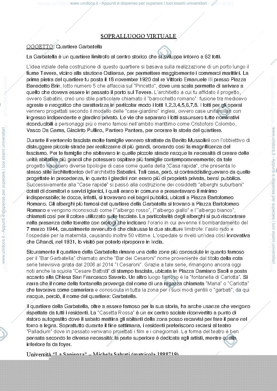 Anteprima pagina 1 — La Garbatella