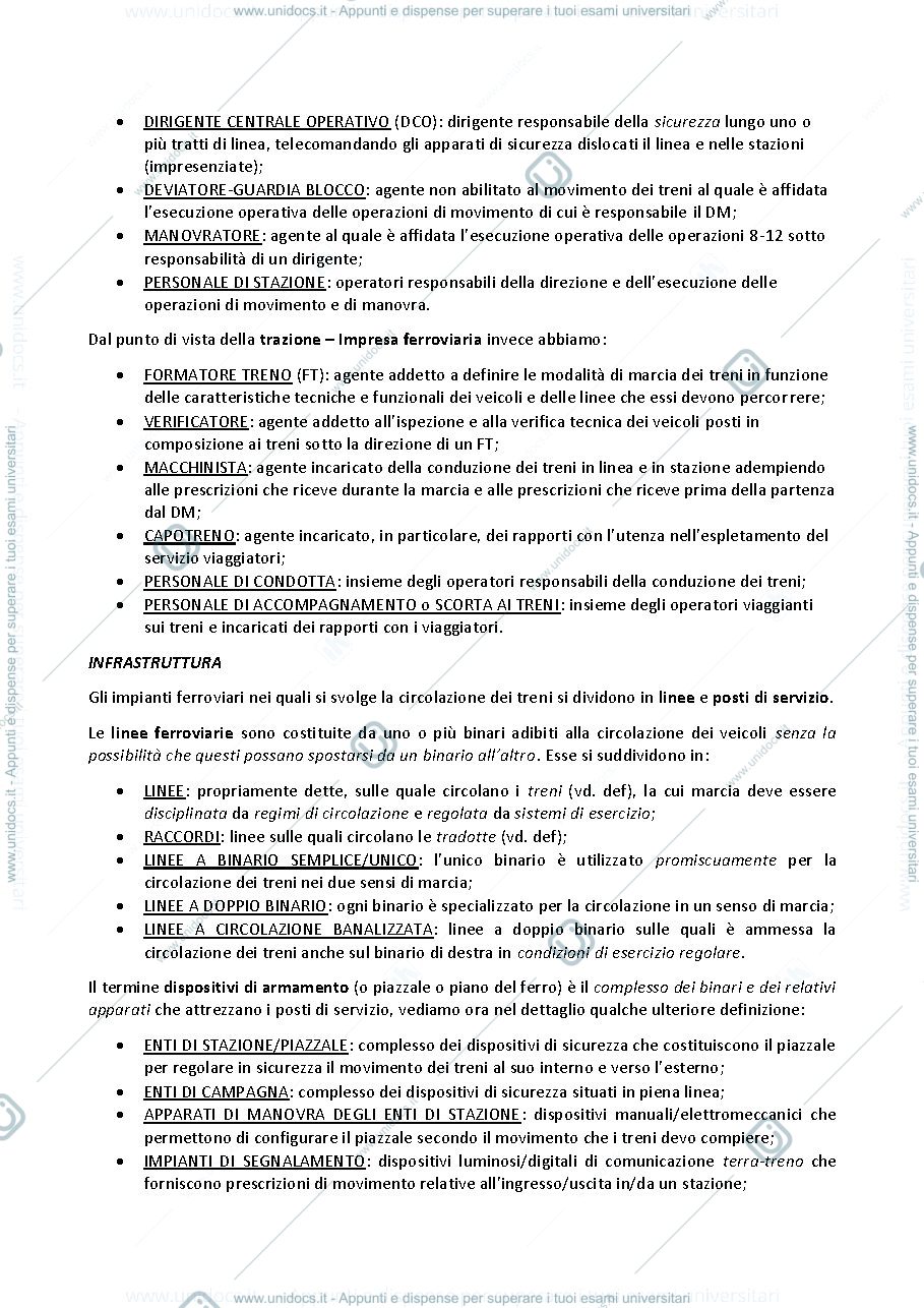 Anteprima pagina 3 — Esercizio Ferroviario - RIASSUNTI