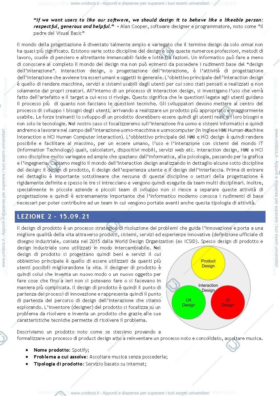 Anteprima pagina 3 — Appunti Programmazione di Interfacce