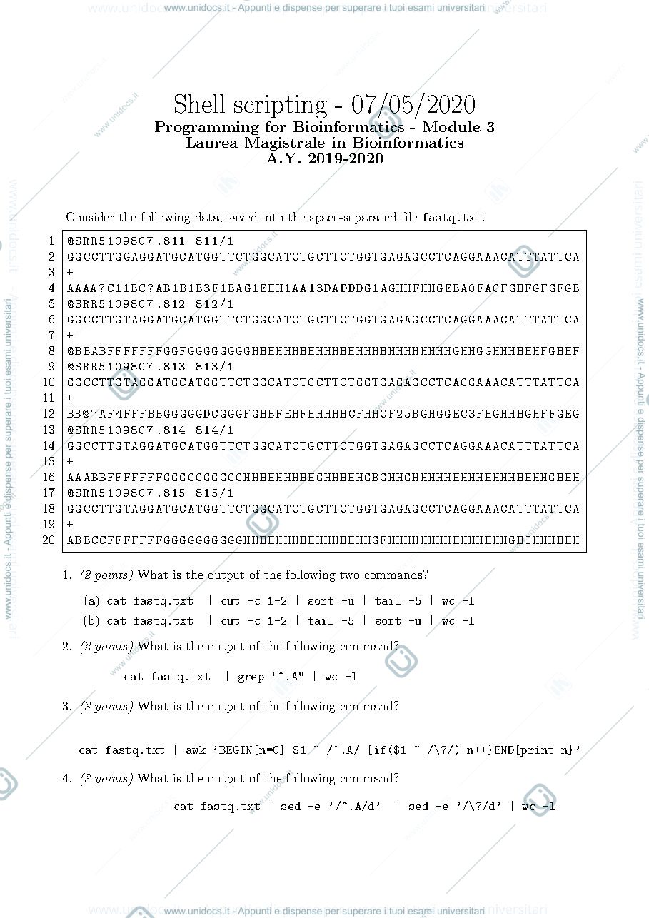 Anteprima pagina 1 — Final exam Di Lena. Module 3 version 8
