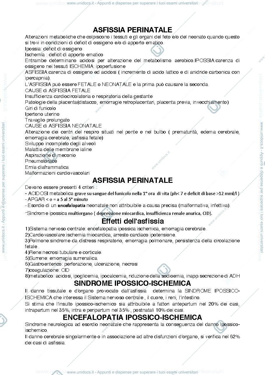 Anteprima pagina 1 — Riassunto Lezioni