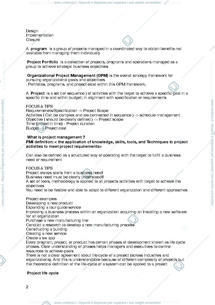 Anteprima pagina 2 — Riassunto
