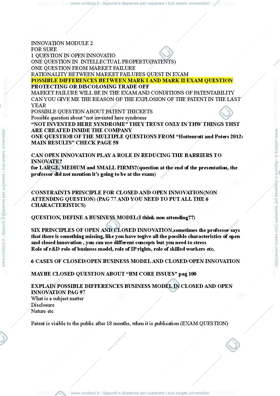 Anteprima pagina 1 — Open innovation dispensa