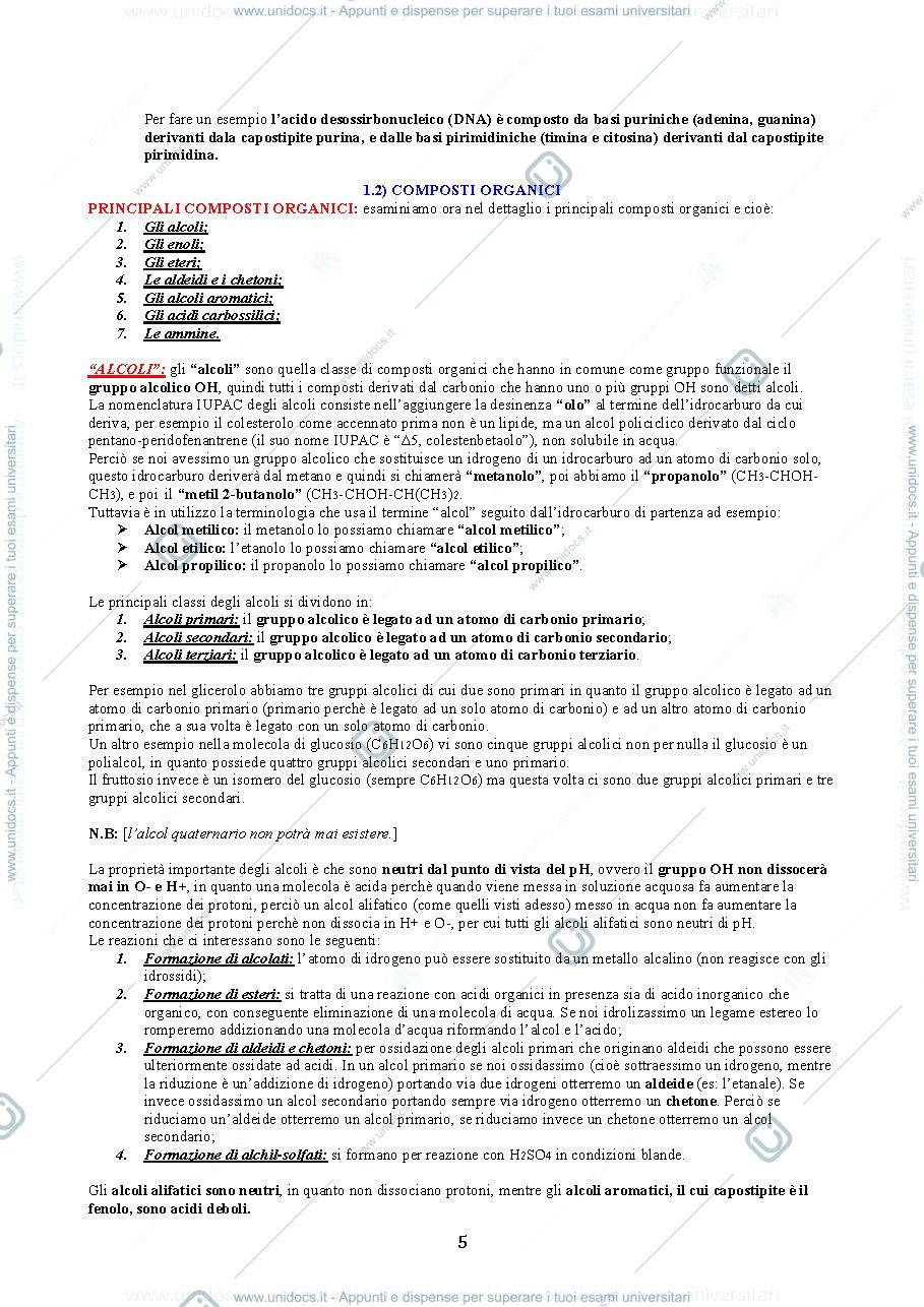 Anteprima pagina 5 — Biochimica