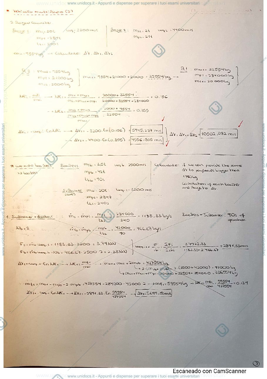 Anteprima pagina 2 — Rocket Propulsion exercises (Inglese)