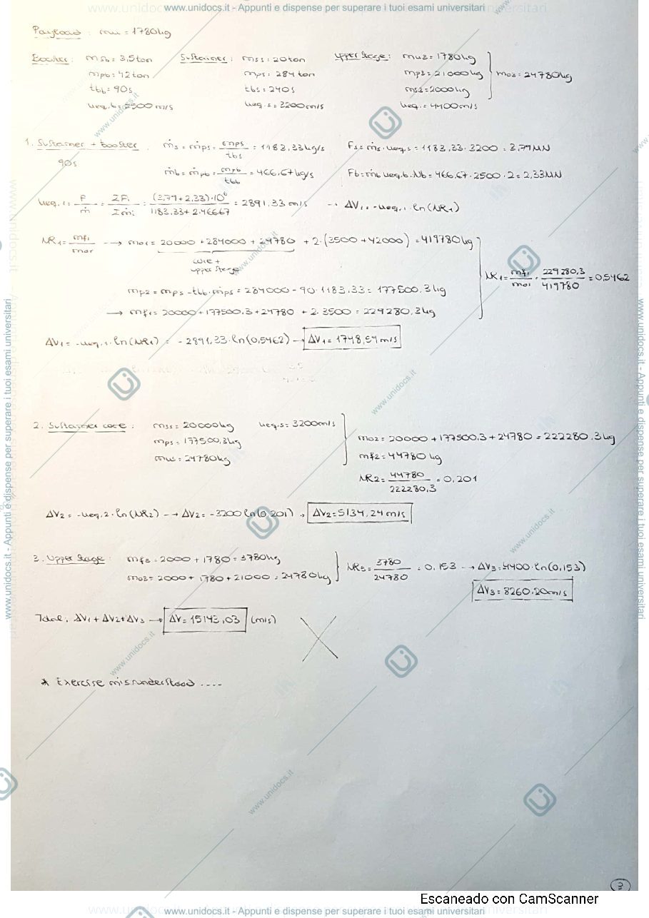 Anteprima pagina 3 — Rocket Propulsion exercises (Inglese)