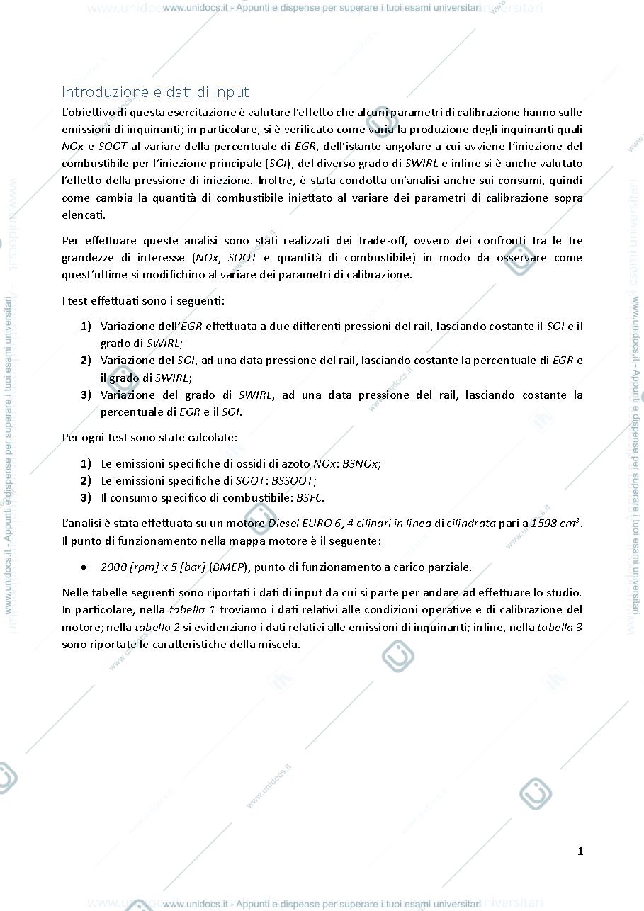 Anteprima pagina 3 — Relazione Emissioni specifiche