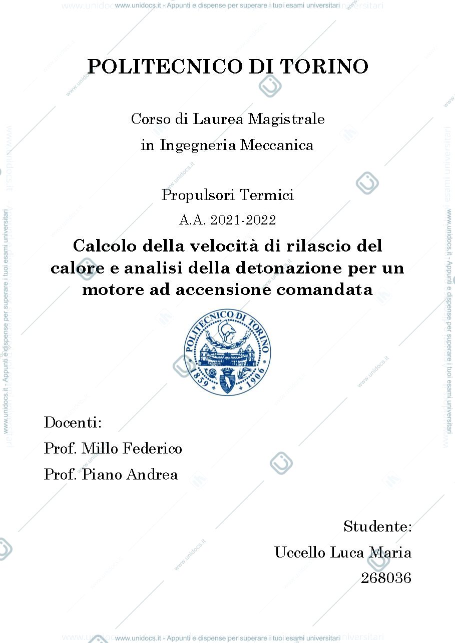 Anteprima pagina 1 — Relazione HRR e Knock