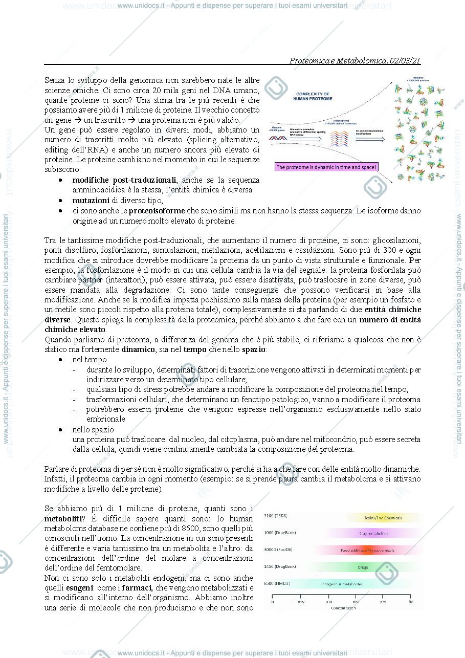 Anteprima pagina 1 — Proteomica 