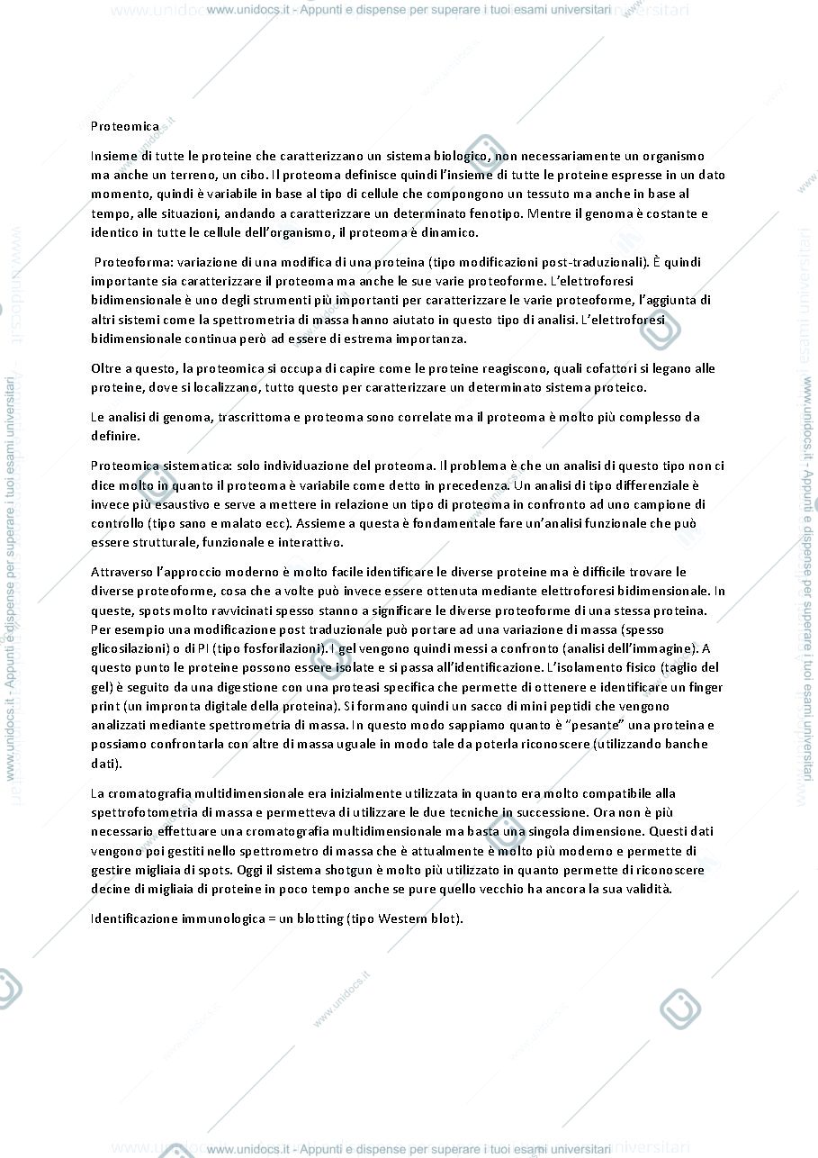 Anteprima pagina 1 — PROTEOMICA