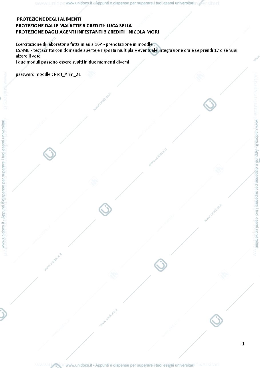 Anteprima pagina 1 — Protezione dagli infestanti