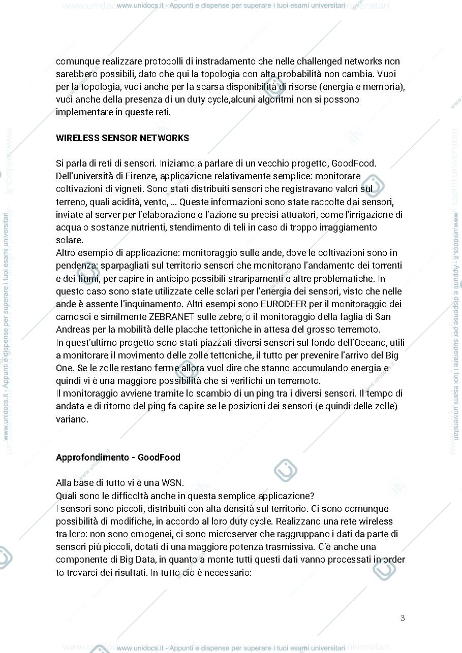 Anteprima pagina 3 — Appunti protocolli per reti ad hoc e sensori